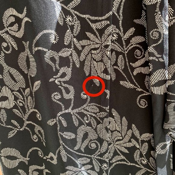 Ann Taylor LOFT Sleeveless Wrap Dress Black Ivory 4 PETITE - Picture 10 of 10